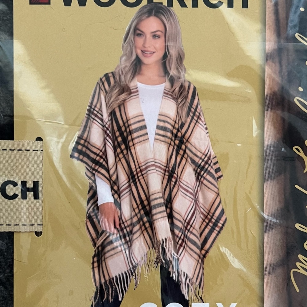 Woolrich Buffalo Check Cozy Blanket Wrap